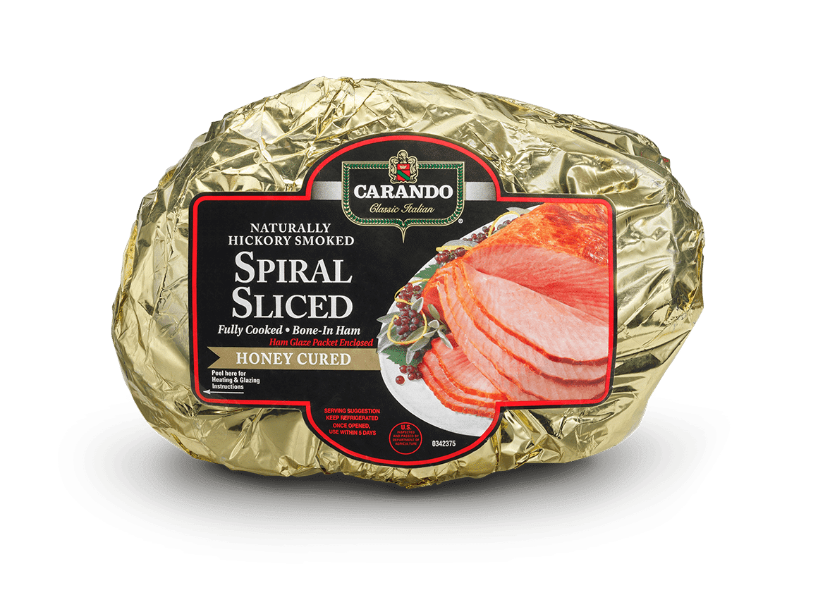 Honey Spiral Sliced Bone-In Ham - Half