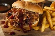 BBQ Sauced Pork Sandwich Curly s