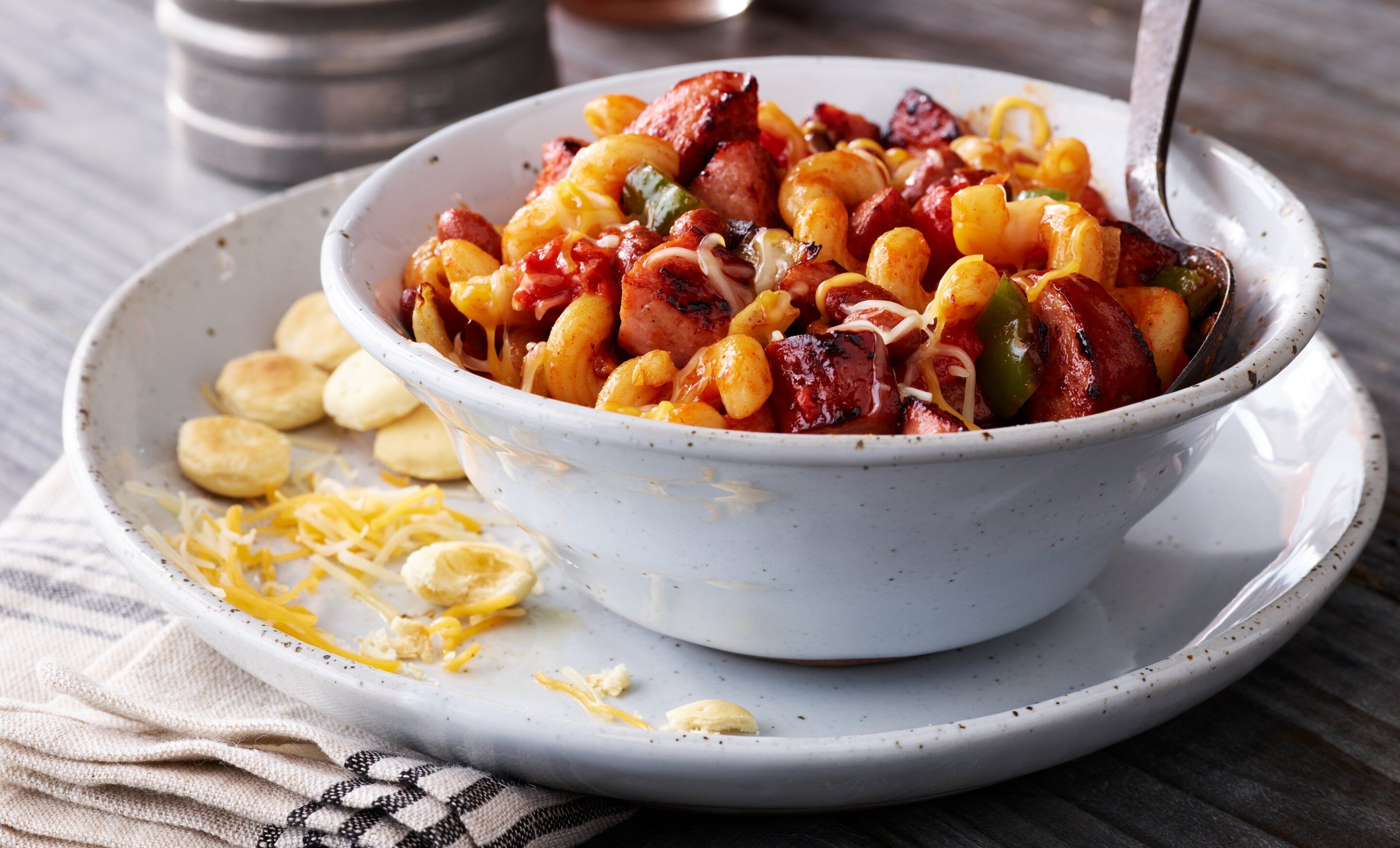 Southwest Turkey Sausage Chili Mac