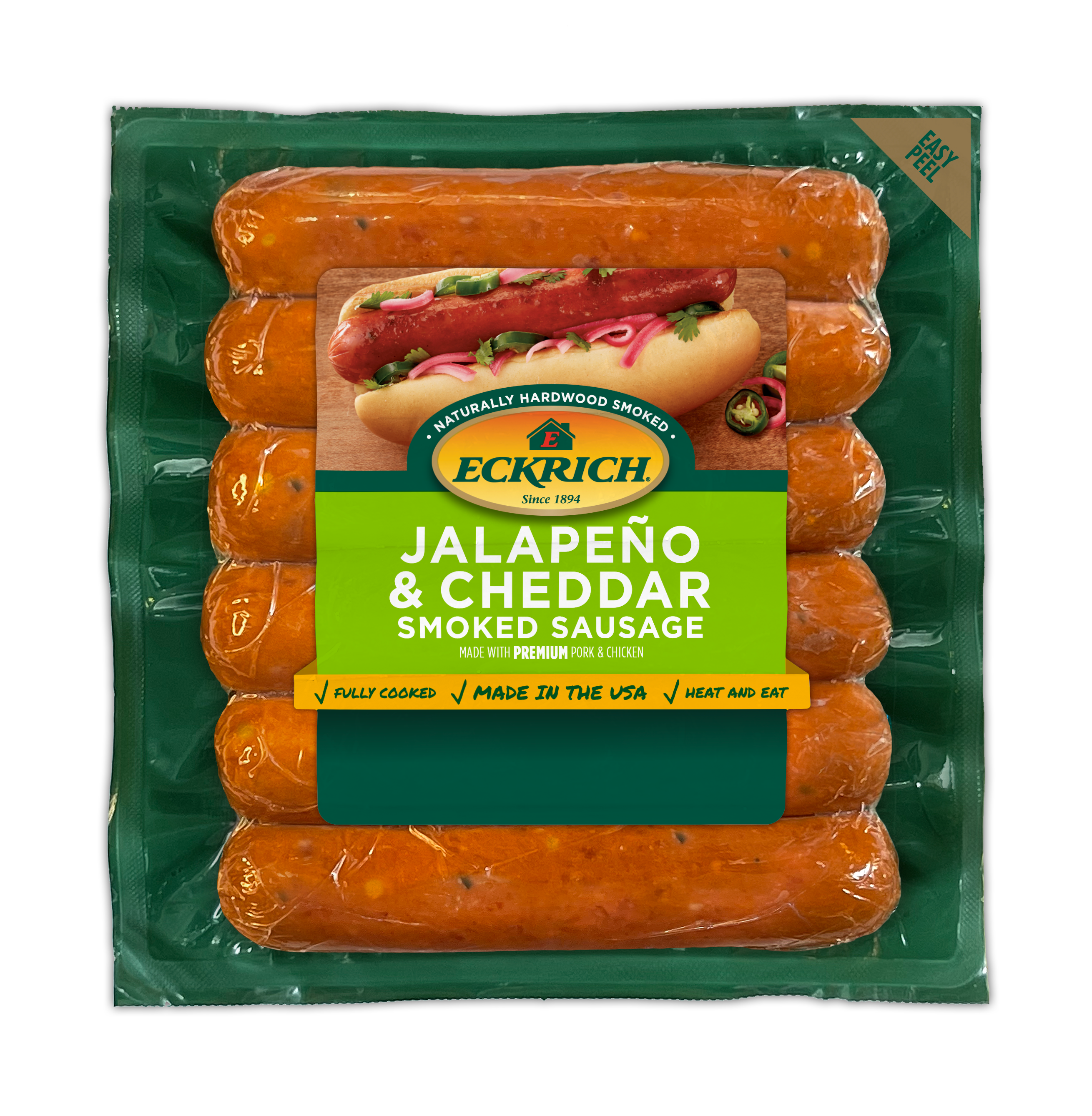 Pollok's Smoked Dry Sausage with Jalapeno