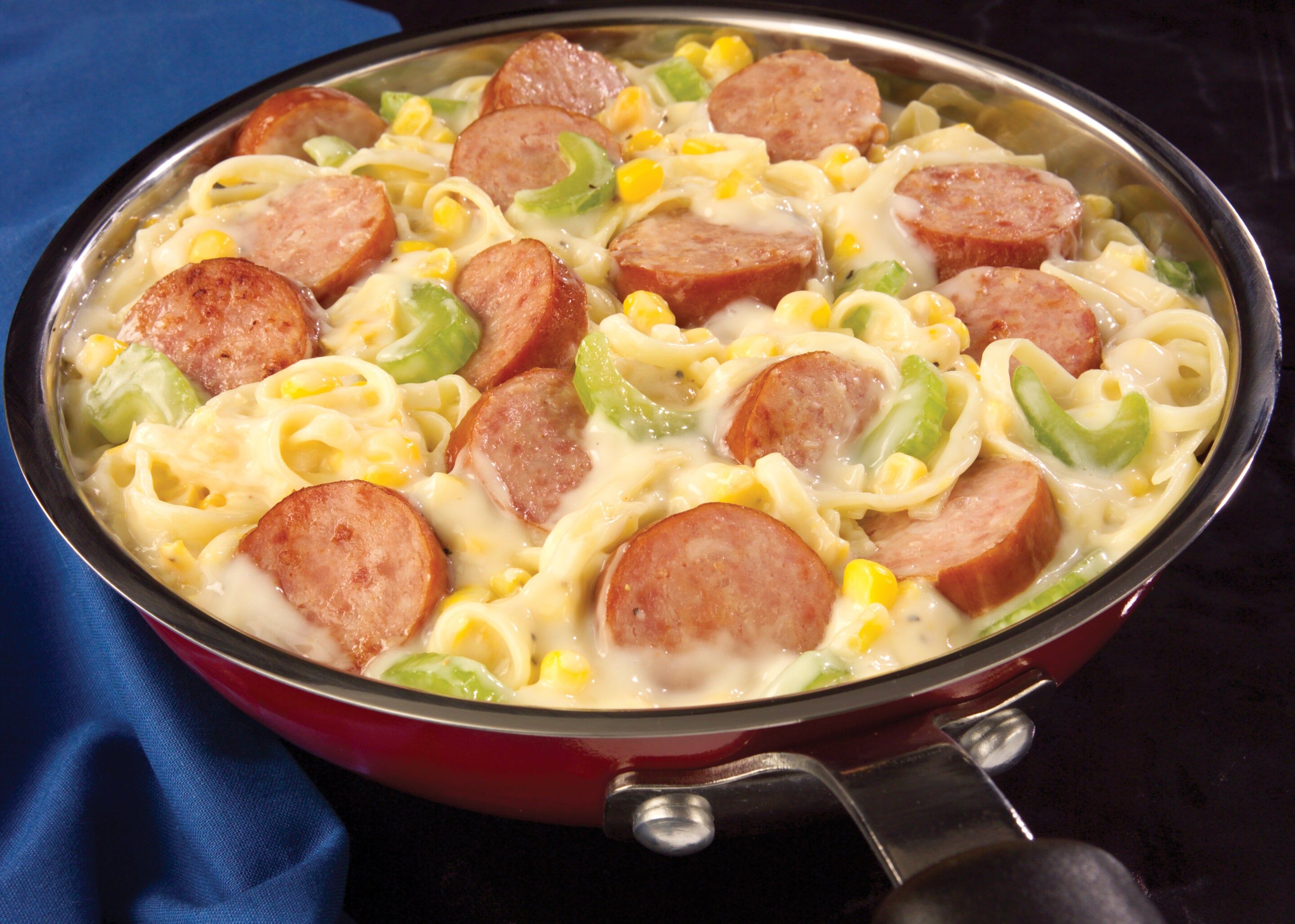 Stovetop Smoked Sausage And Noodles