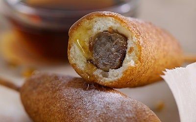 Sausage Pancake on a Stick