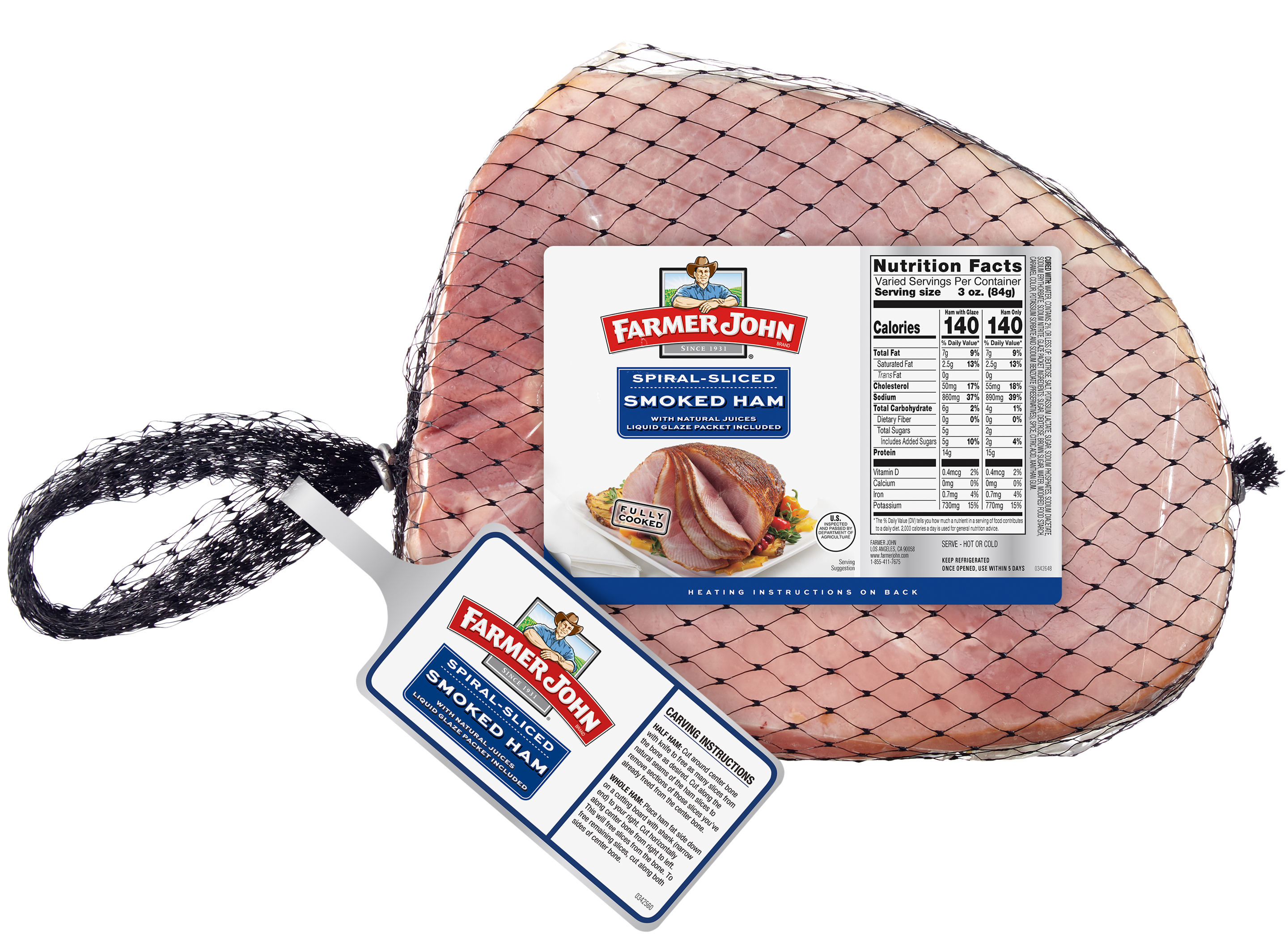 Omaha Steaks Spiral Sliced Ham + Seasoning (Spiral Sliced Ham and Omaha  Steaks Seasoning)