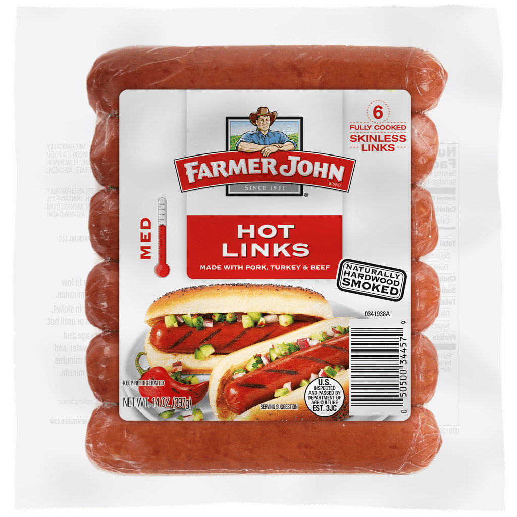 Farmer John Hot Louisiana Brand Smoked Sausage, 42 oz