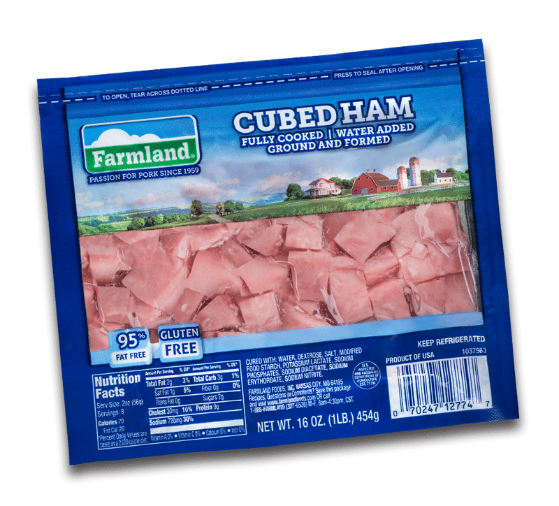 a food handler discovers a container of cubed ham