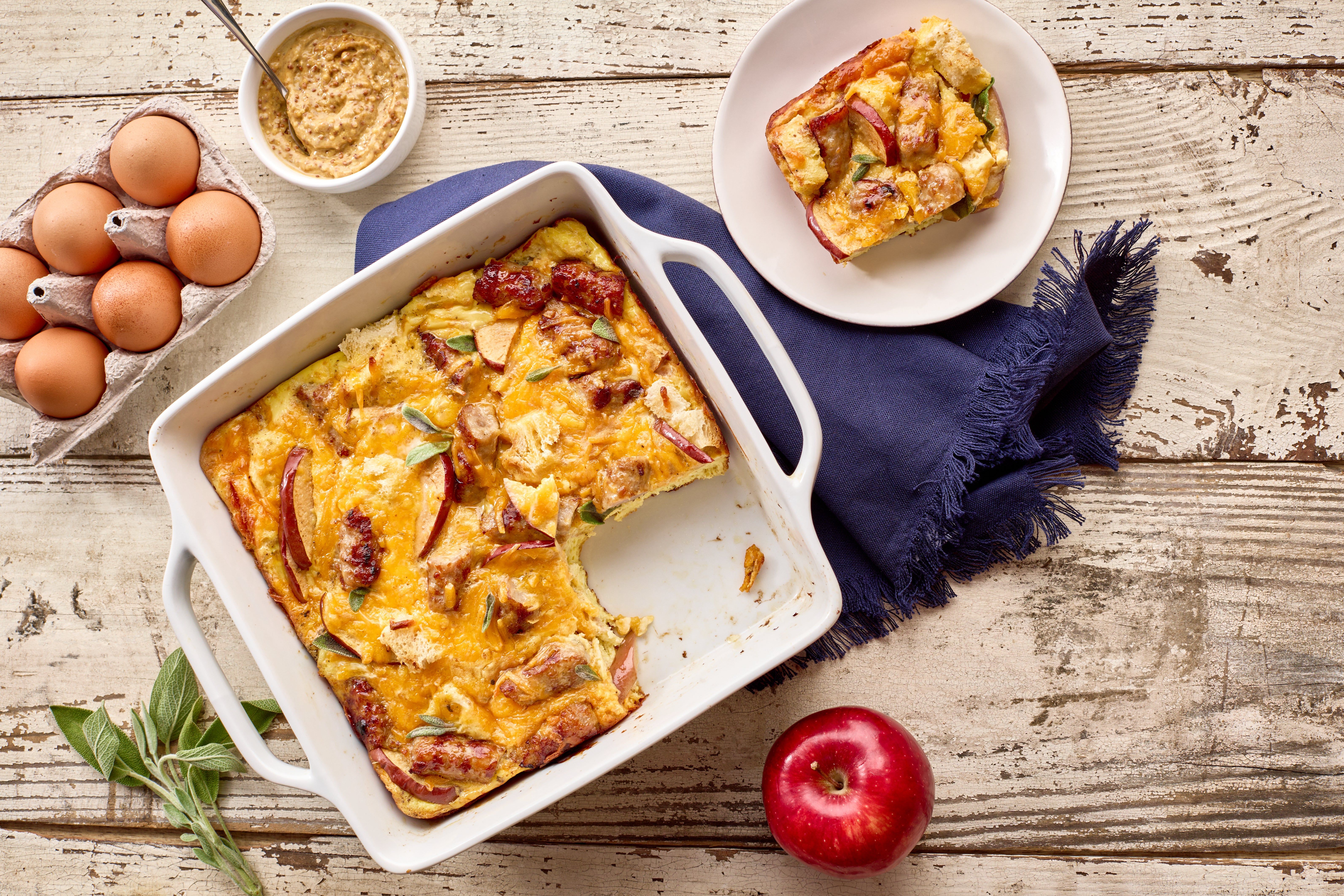 Breakfast Strata with Sausage