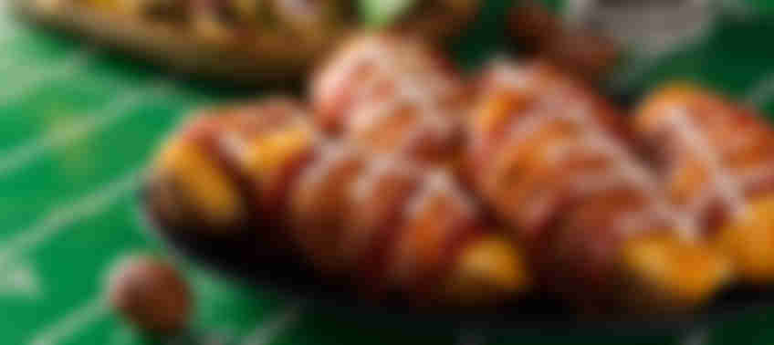 Bacon Wrapped Potato Skins