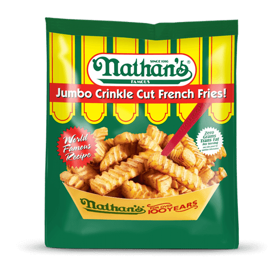 Nathan's Famous Jumbo French Fries Crinkle Cut - 28 oz bag