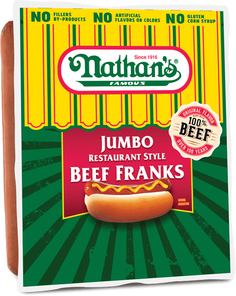 Vienna® Beef Jumbo Skinless Franks 6 5:1 5 lbs. (25 total Franks)