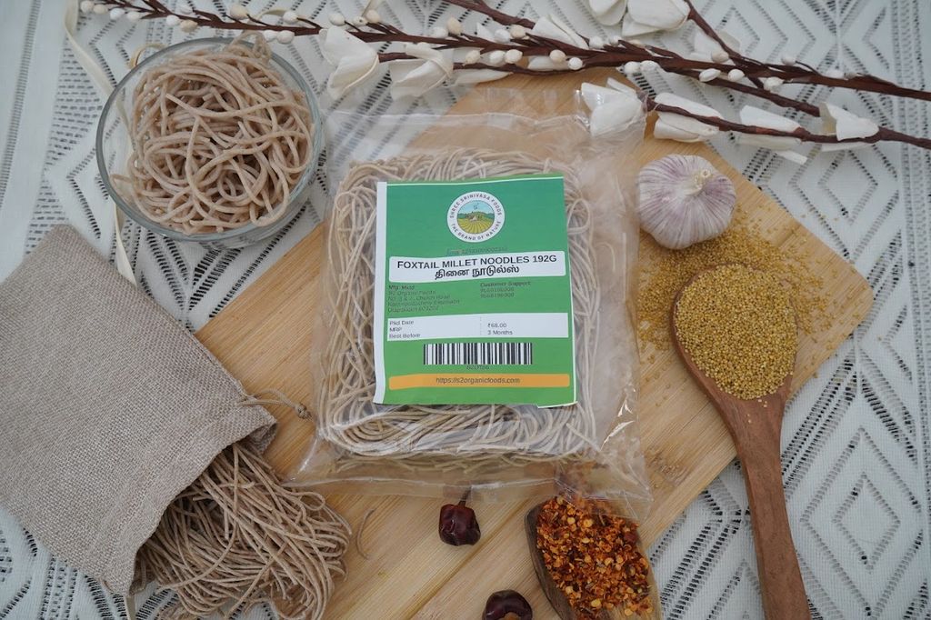 Foxtail Millet Noodles With Spices And Onion
