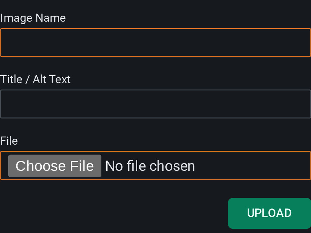Smito One Image Upload Dialog