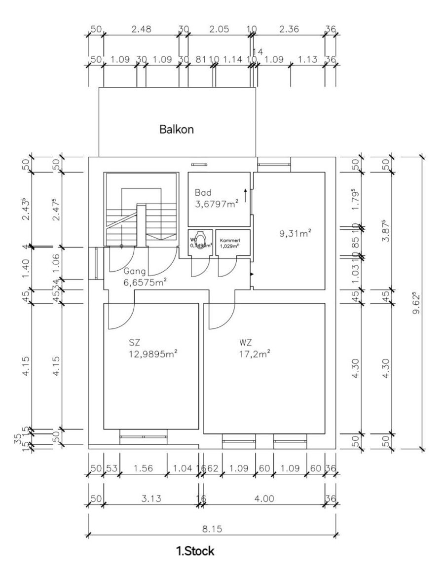 Haus kaufen in Niederösterreich Mistelbach Laa an der Thaya 2417/9090 Plan 1. Stock