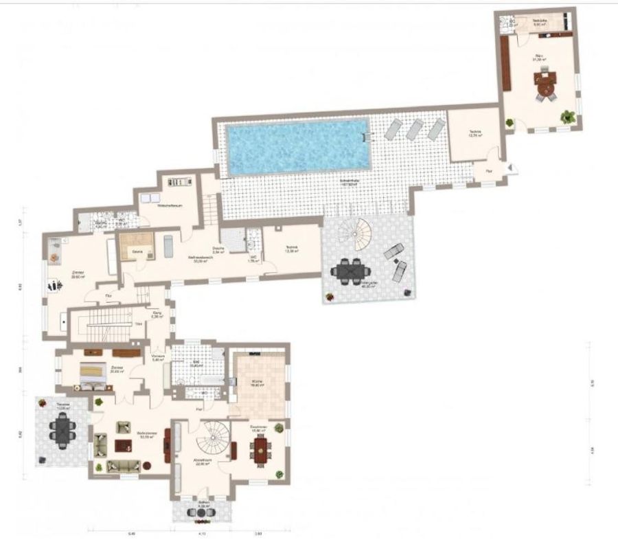 Haus kaufen in Niederösterreich Baden Sattelbach 2417/9314 Plan 2 OG