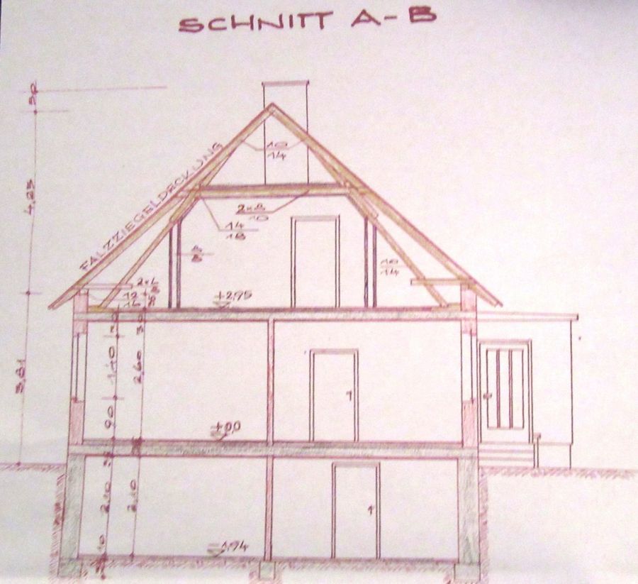 Haus kaufen in Niederösterreich Gänserndorf Zistersdorf 2417/9316 17 Plan Schnitt
