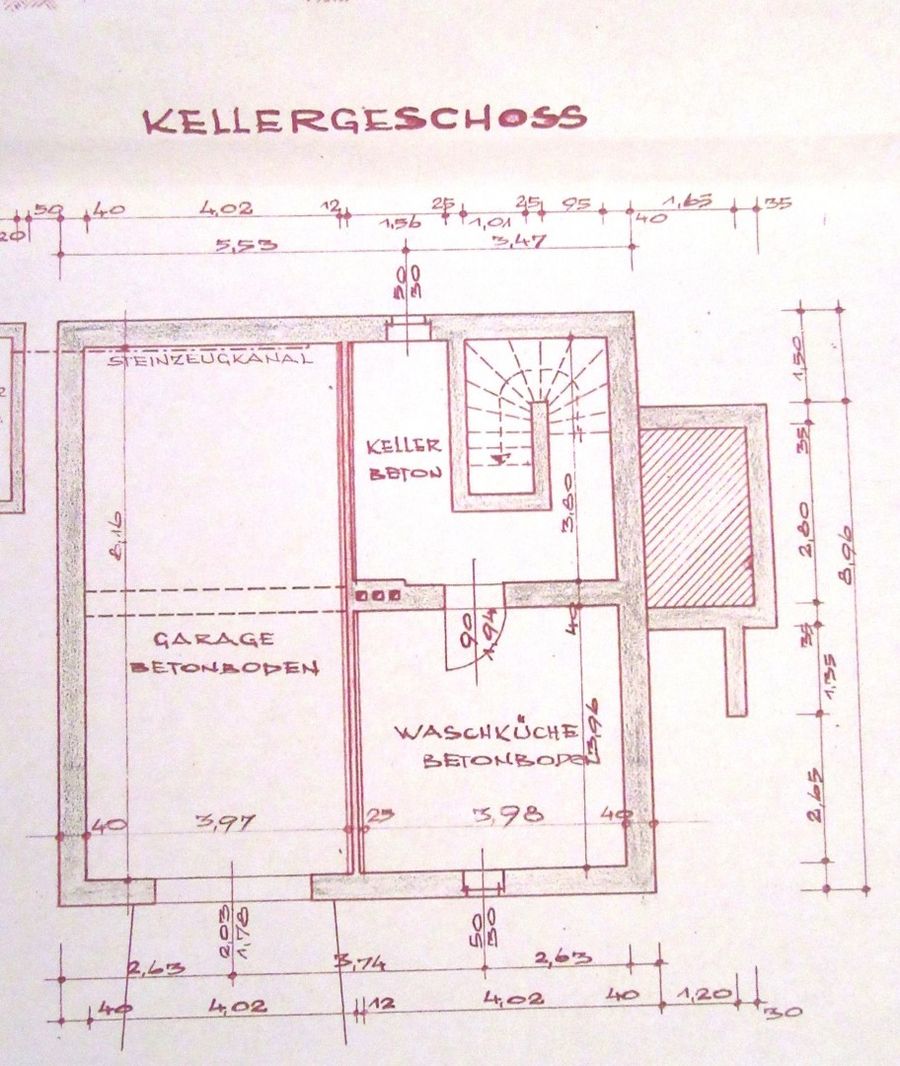 Haus kaufen in Niederösterreich Gänserndorf Zistersdorf 2417/9316 18 Plan Kellergeschoss