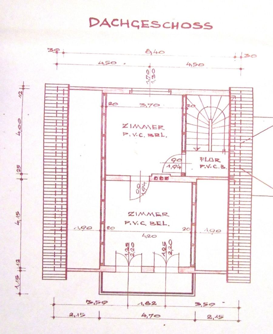 Haus kaufen in Niederösterreich Gänserndorf Zistersdorf 2417/9316 19 Plan Obergeschoss
