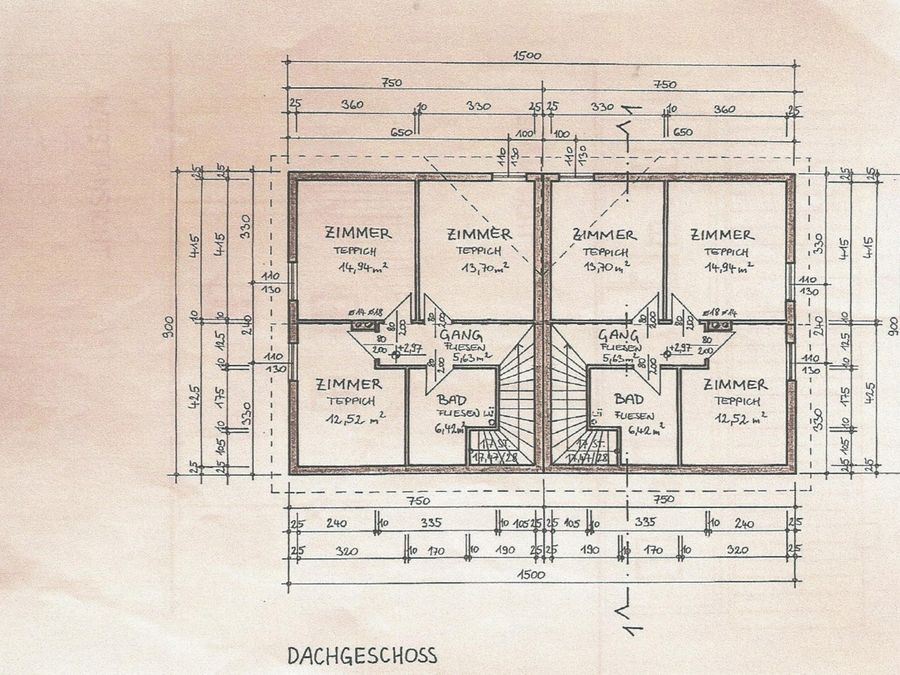 Haus mieten in Niederösterreich Hollabrunn Göllersdorf 2417/9346 Plan DG