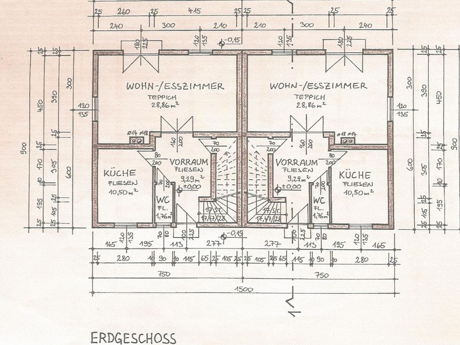 Haus mieten in Niederösterreich Hollabrunn Göllersdorf 2417/9346 Plan EG