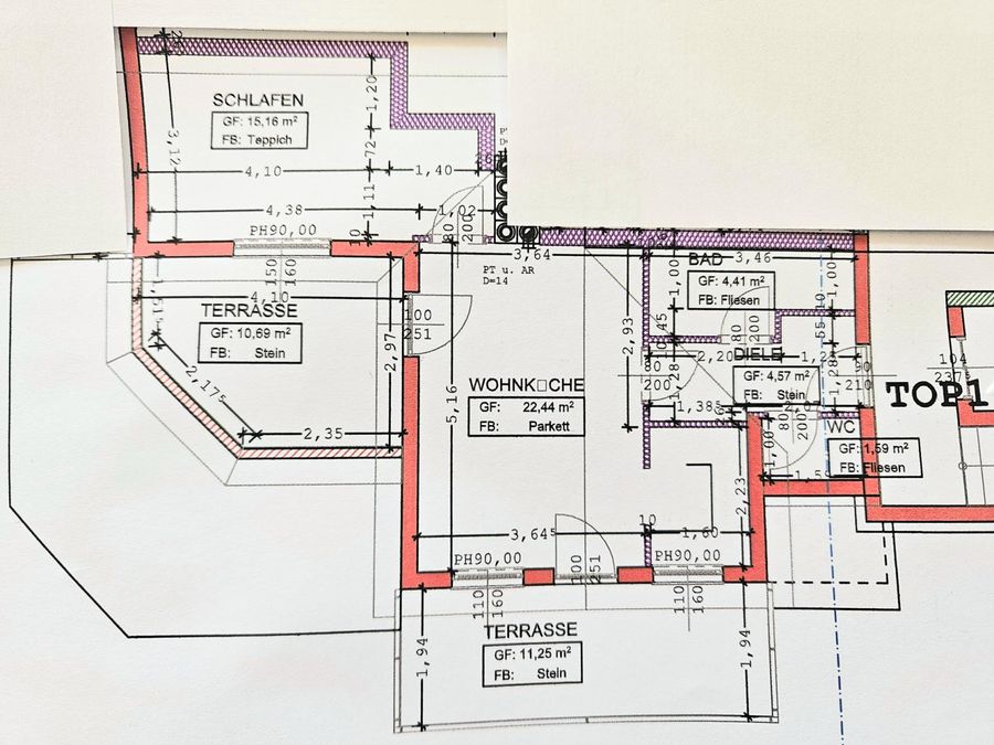 Wohnung kaufen in Niederösterreich Mistelbach Laa an der Thaya 2417/9855 12 PlanWohnung