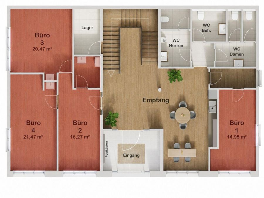 Büro mieten in Niederösterreich Hollabrunn Ziersdorf 2417/9870 14 Erdgeschoss