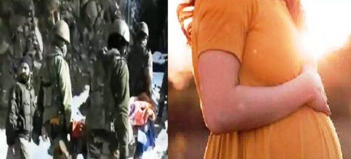 PREGNANT WOMEN BROUGHT TO ARMY AT HOSP.SNE