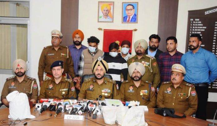 PRESS CONFERENCE ADDRESSED BY C.P BHULLAR REGARDING NABBED 4 DRUG PEDDLER