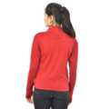 Sniggle Solid Women Cotton High Neck Full Sleeve Red T-Shirt