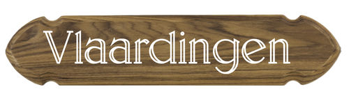 Naamborden teakhout boot