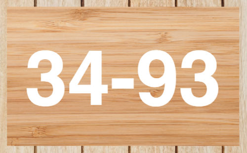 Huisnummerbord Bamboe hout