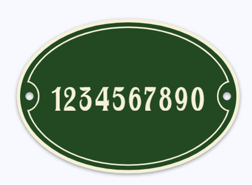 Emaille huisnummerbord