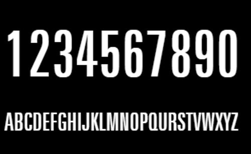 Emaille huisnummer model Quadra