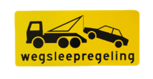 Wegsleepregeling bord | Aluminium