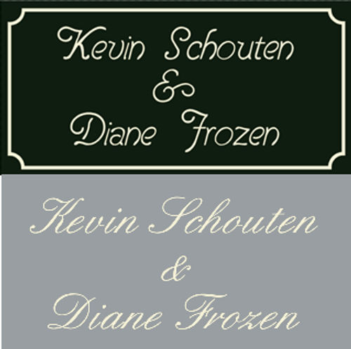 Emaille naambord met eigen tekst voordeur