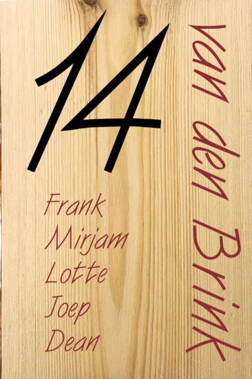 Houten naambord goedkoop