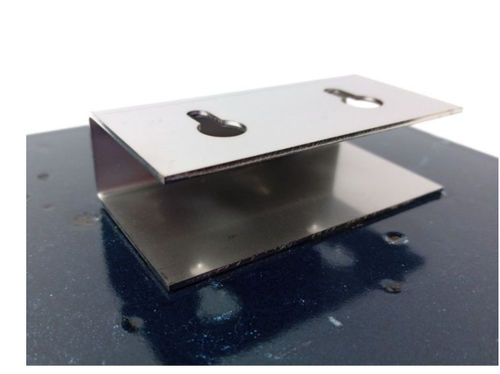 Modern emaille naamplaat met blinde bevestiging