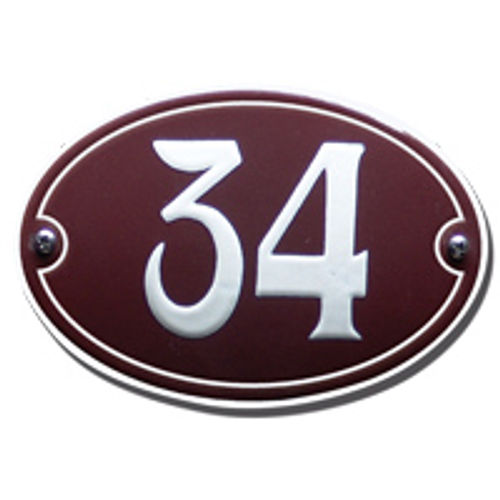 Emaille huisnummerbord
