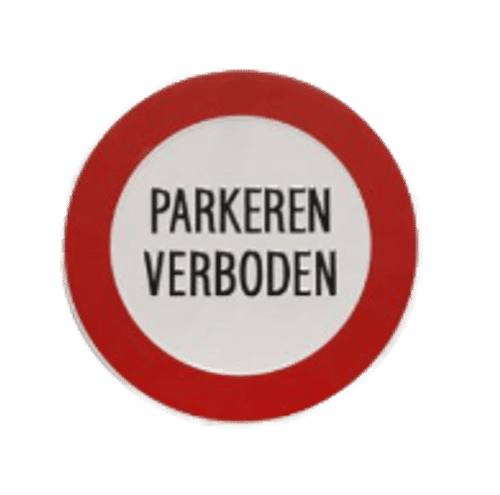 Verbodsborden Parkeren Verboden | Geperst Aluminium | 4 Modellen