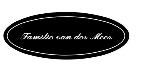 Kunststof voordeurplaatje