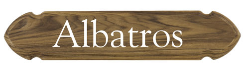 Teakhout naamplaten boot