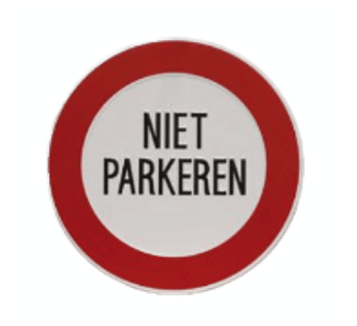 Pictogrammen Niet Parkeren | Geperst Aluminium | 3 Modellen