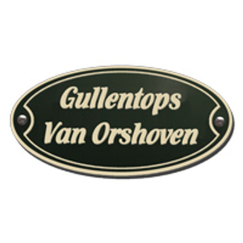 Klein emaille naamplaatje