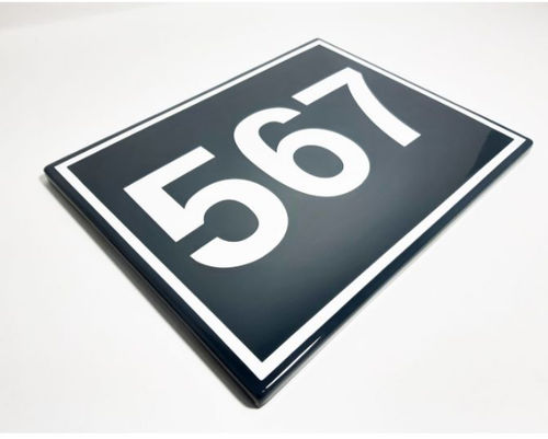 Geëmailleerd  bord Bloomingdale