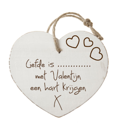 Houten hartenwens: Liefde is...