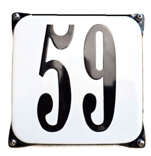 Amsterdams huisnummer met oortjes