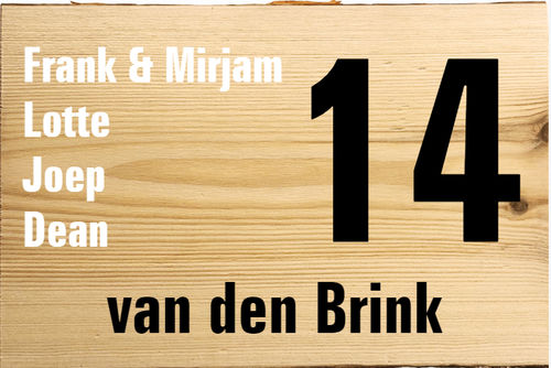 Goedkoop houten naamborden