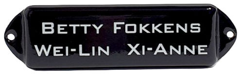 Jaren 30 naamplaatjes