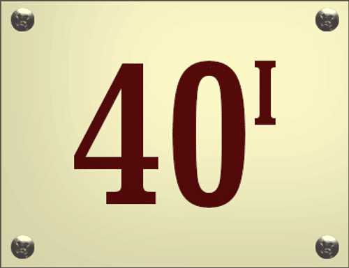 Emaille huisnummerbord 