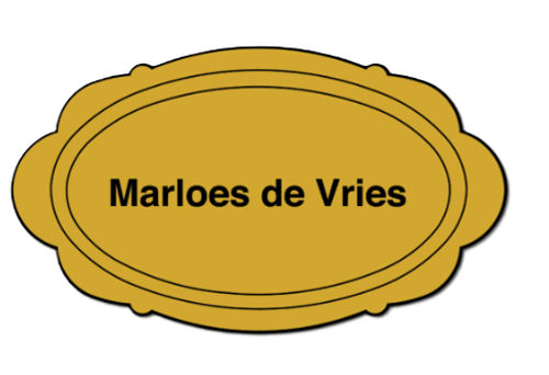 Kunststof voordeurbordje sier