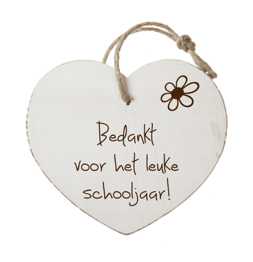 Houten hartenwens: Leuke schooljaar