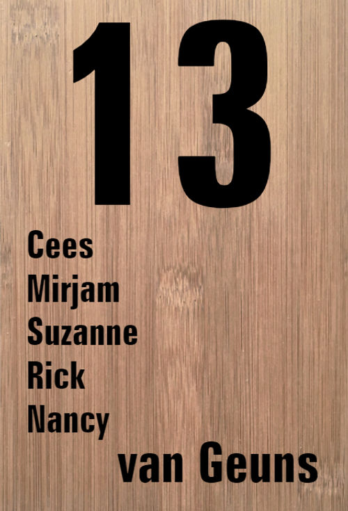 Houten naambord van Bamboe